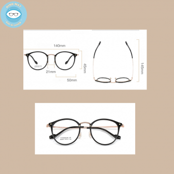 Gọng nhựa càng kính titanium mã 8080